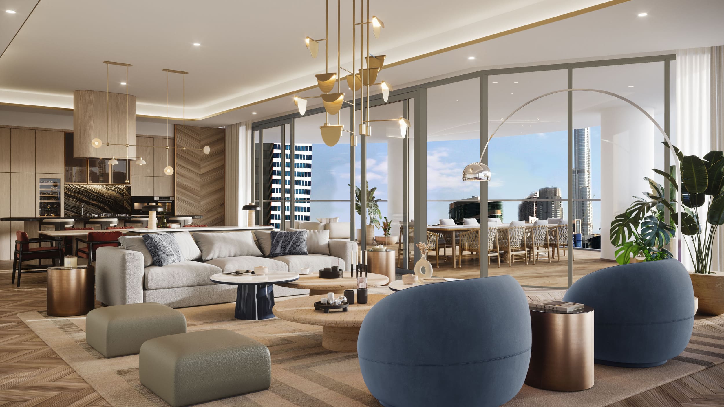 Квартира с 3 спальнями в Peninsula Six: Jumeirah Living Business Bay