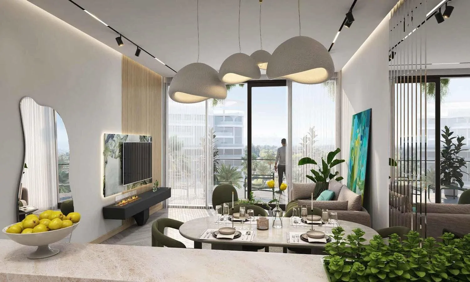 2-х спальные апартаменты в Damac Lagoons Views