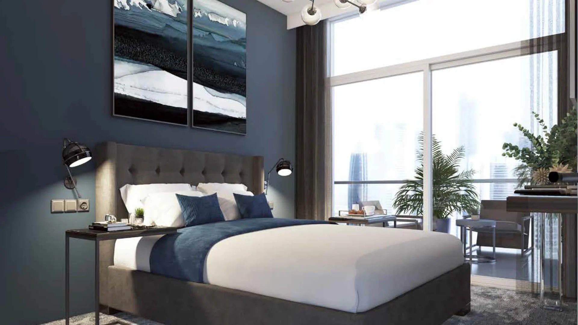 1-спальные апартаменты в Zada Tower