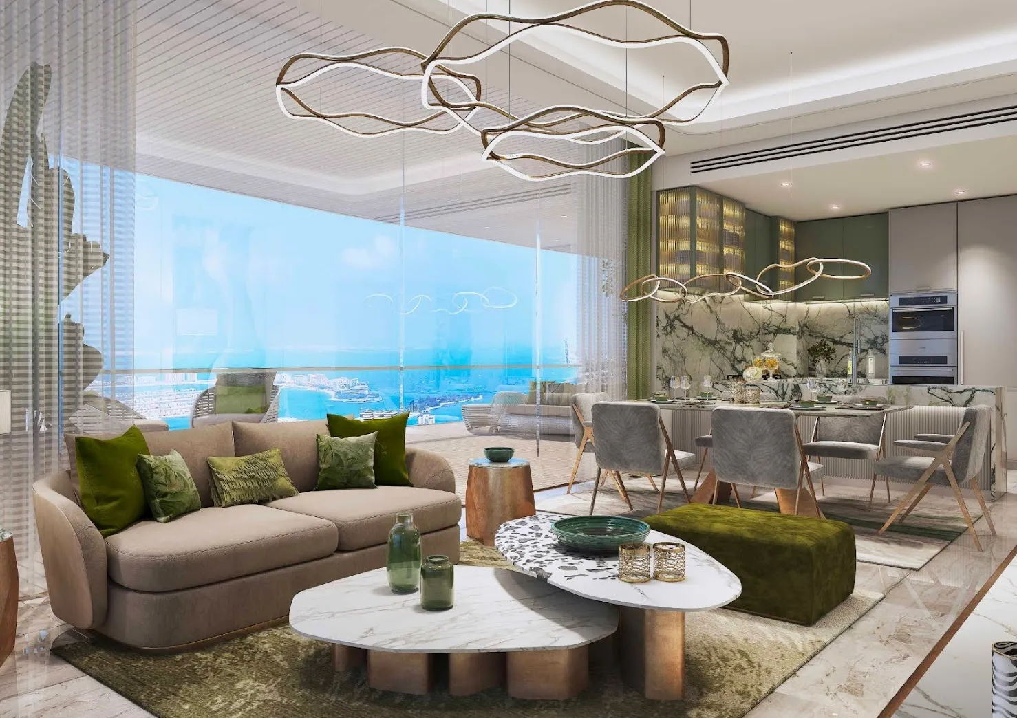 2-х спальные апартаменты в Damac Bay 2 Tower A
