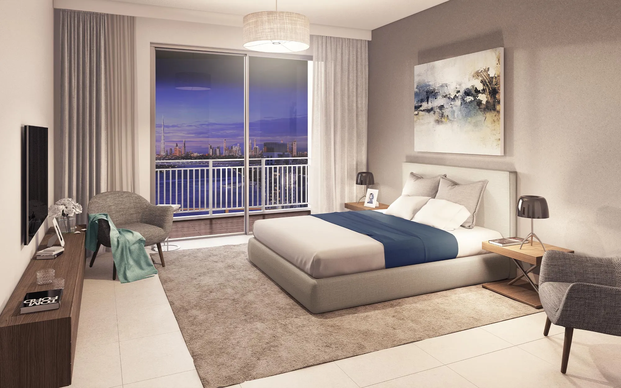 1-спальные апартаменты в Harbour Views Tower 1