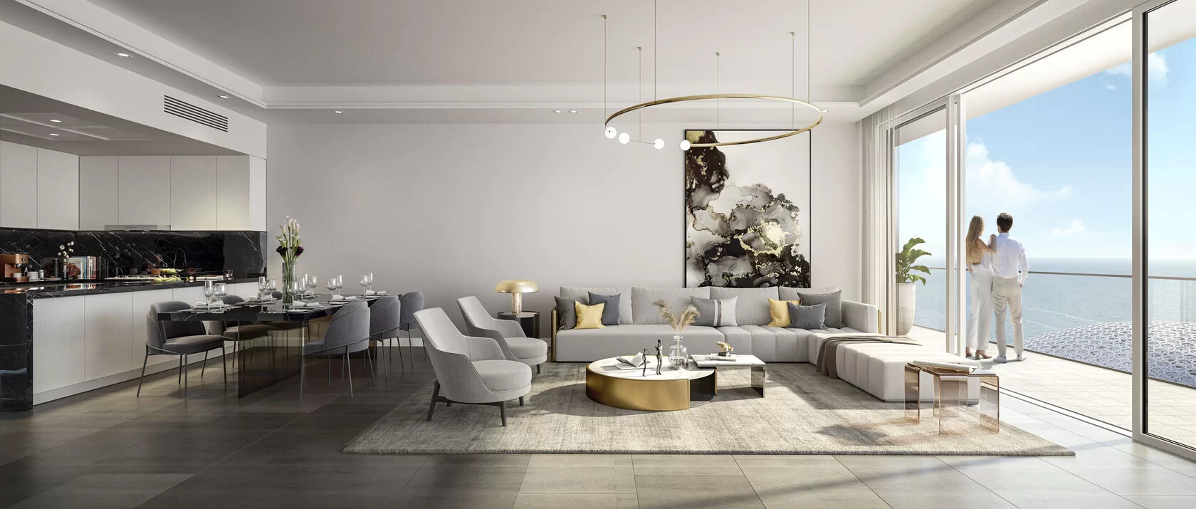 Квартира с 5 спальнями в Louvre Abu Dhabi Residences Type B