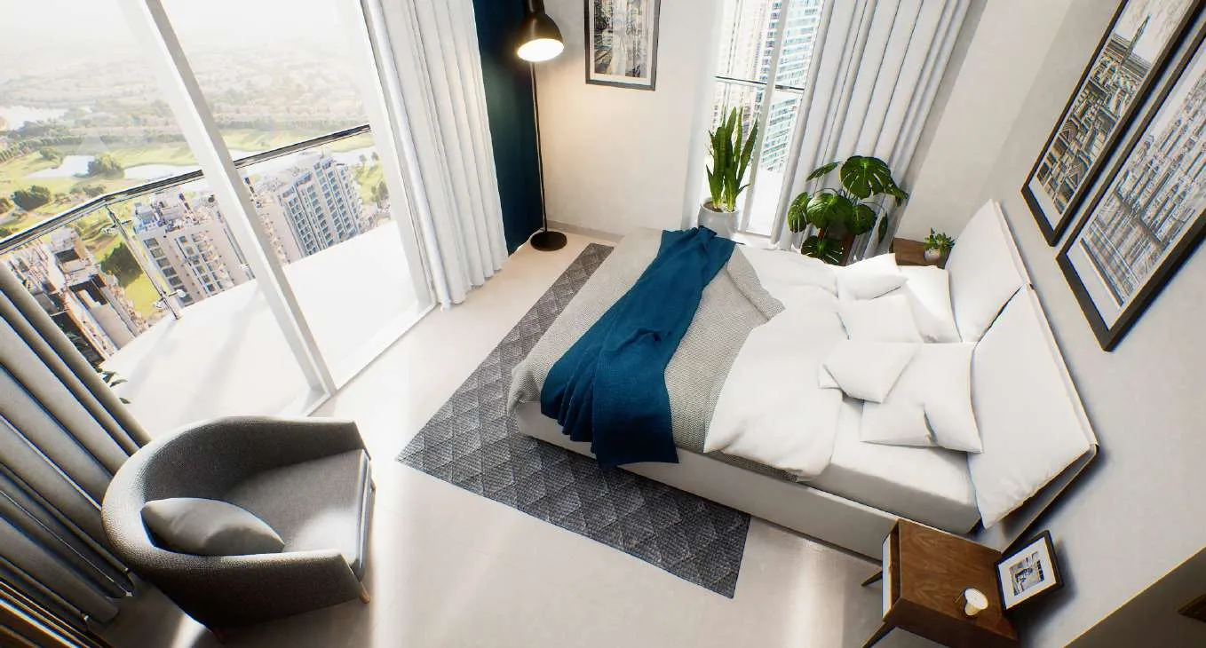 2-х спальные апартаменты в Golf Views Seven City
