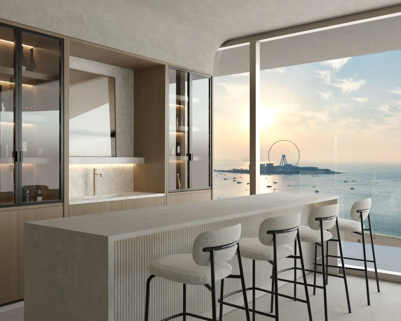 3-х спальный таунхаус в Habtoor Grand Residences