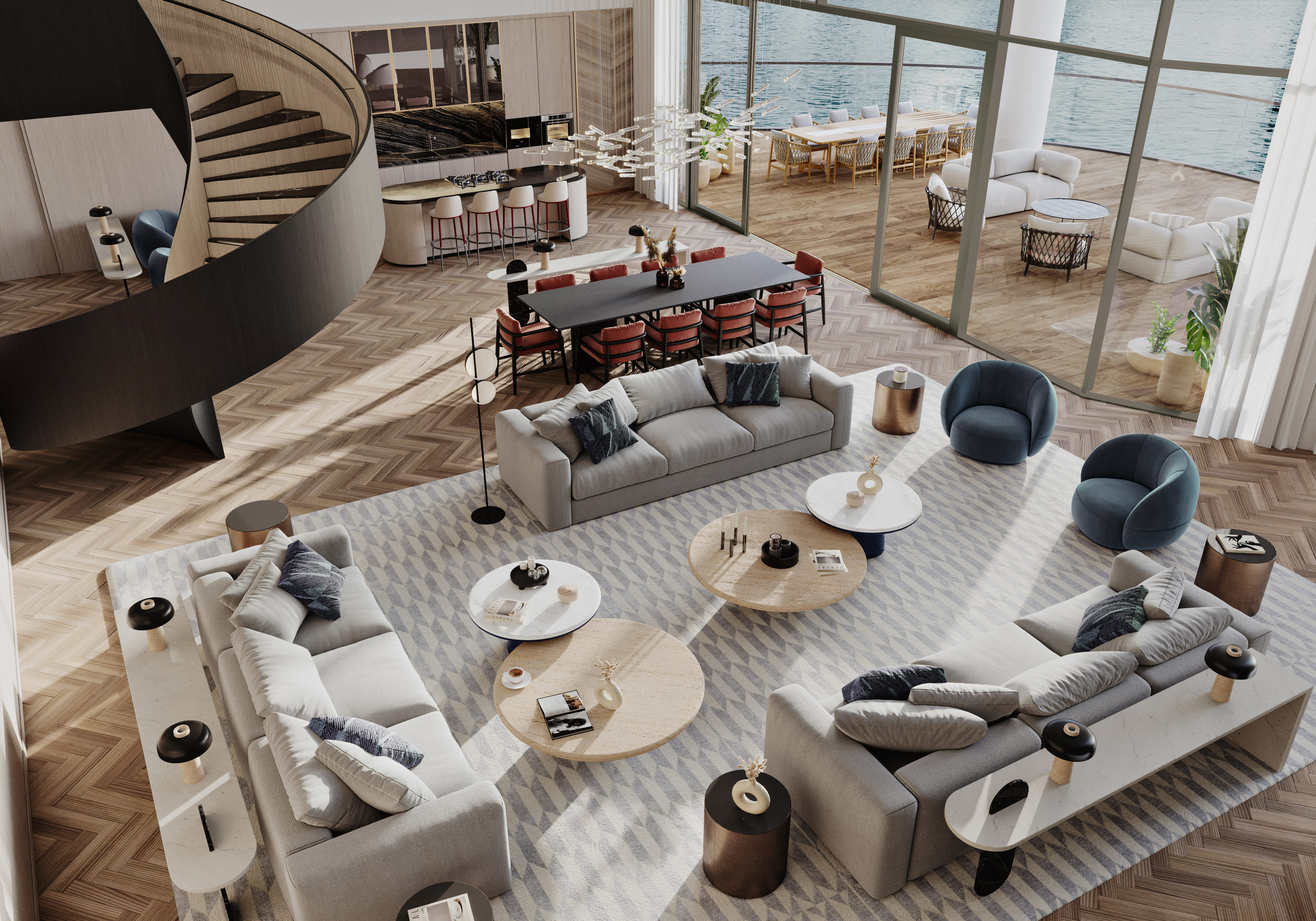 Квартира с 4 спальнями в Peninsula Six: Jumeirah Living Business Bay