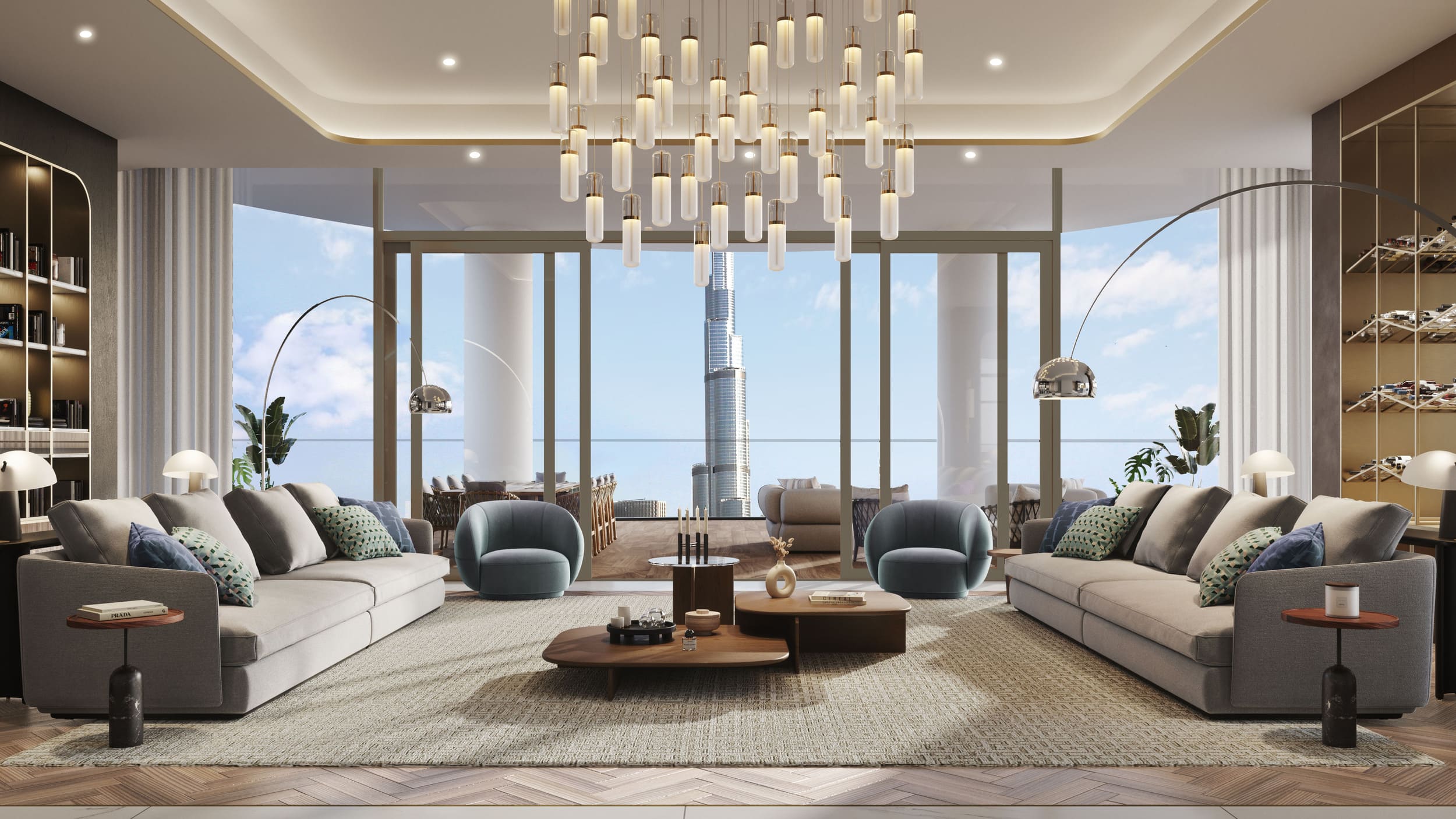 Пентхаус с 5 спальнями в Peninsula Six: Jumeirah Living Business Bay
