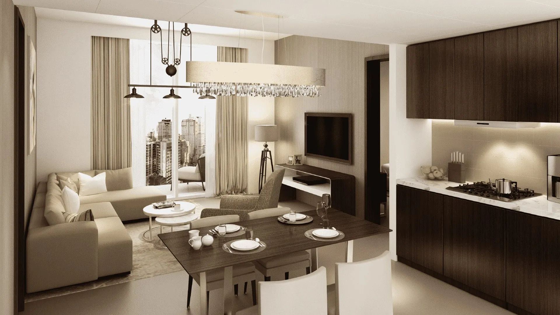 1-спальные апартаменты в Vera Residence