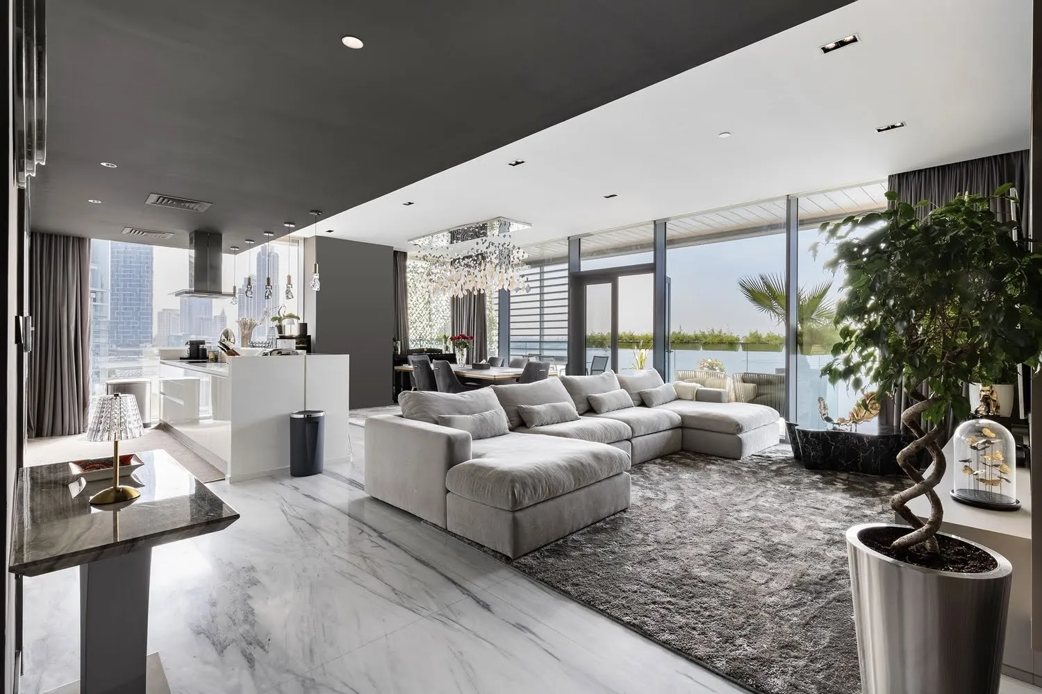 4-х спальные апартаменты в Bluewaters Island Building 1