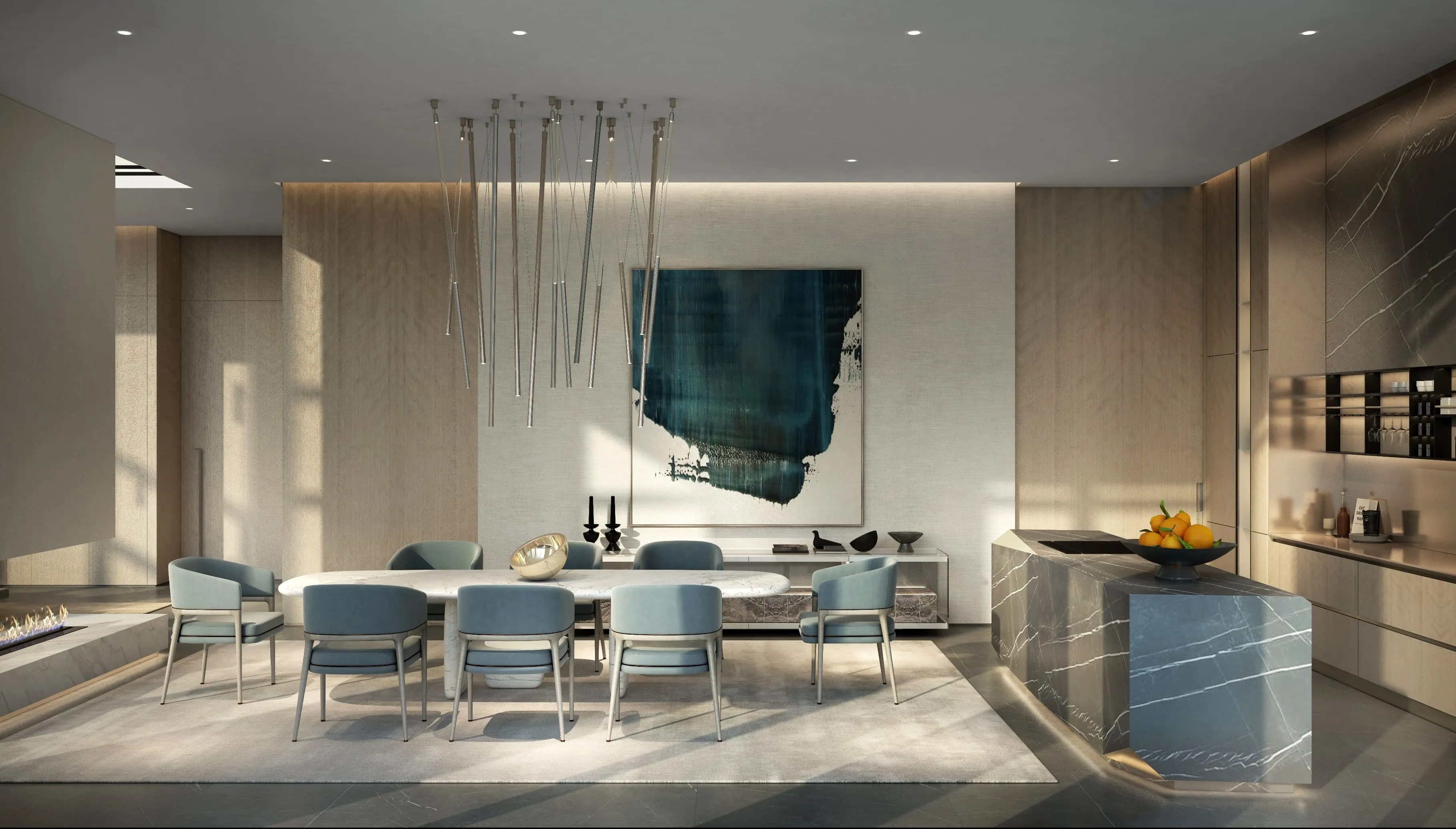 5-х спальный пентхаус в Central Park Plaza