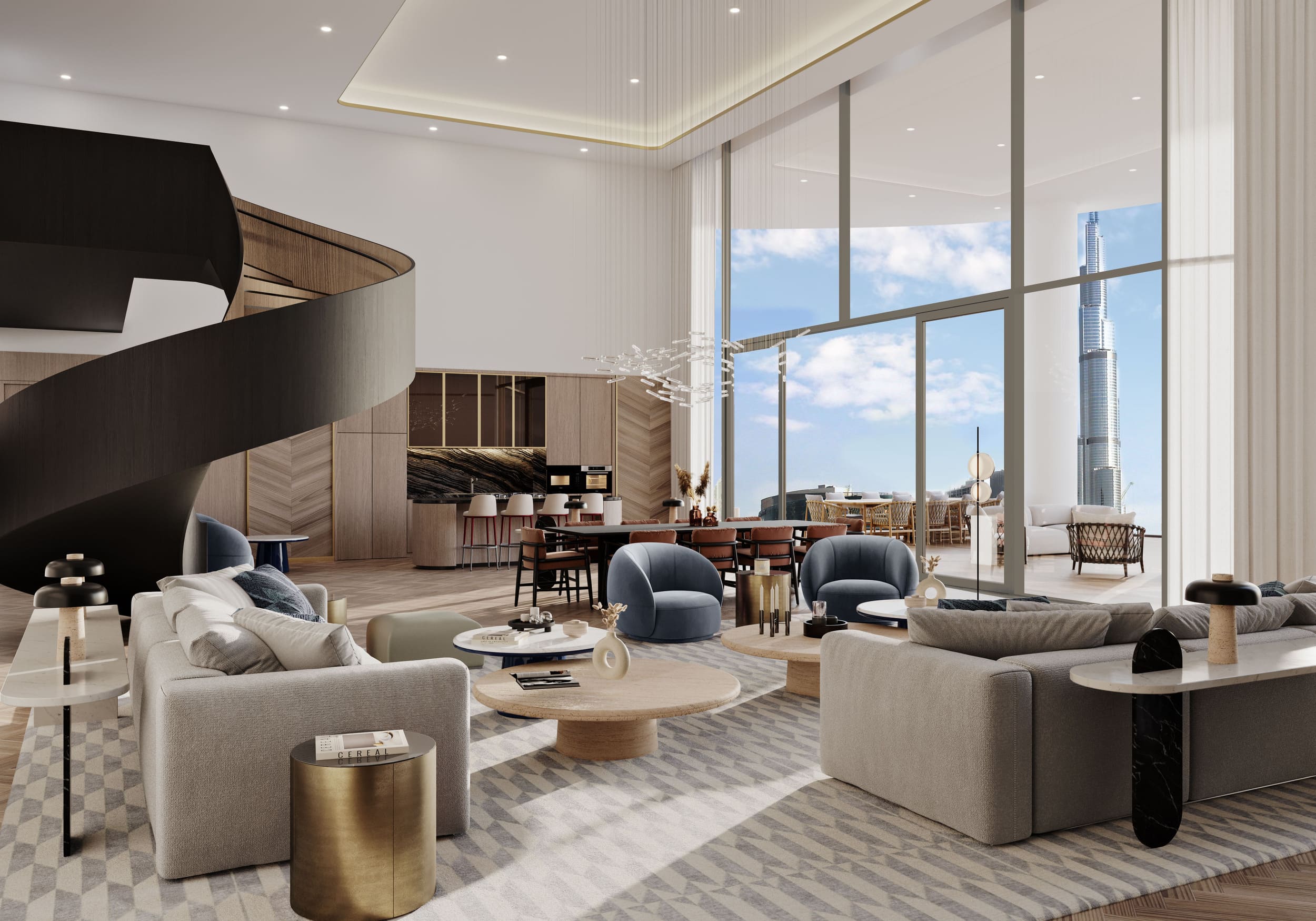 Пентхаус с 4 спальнями в Peninsula Six: Jumeirah Living Business Bay