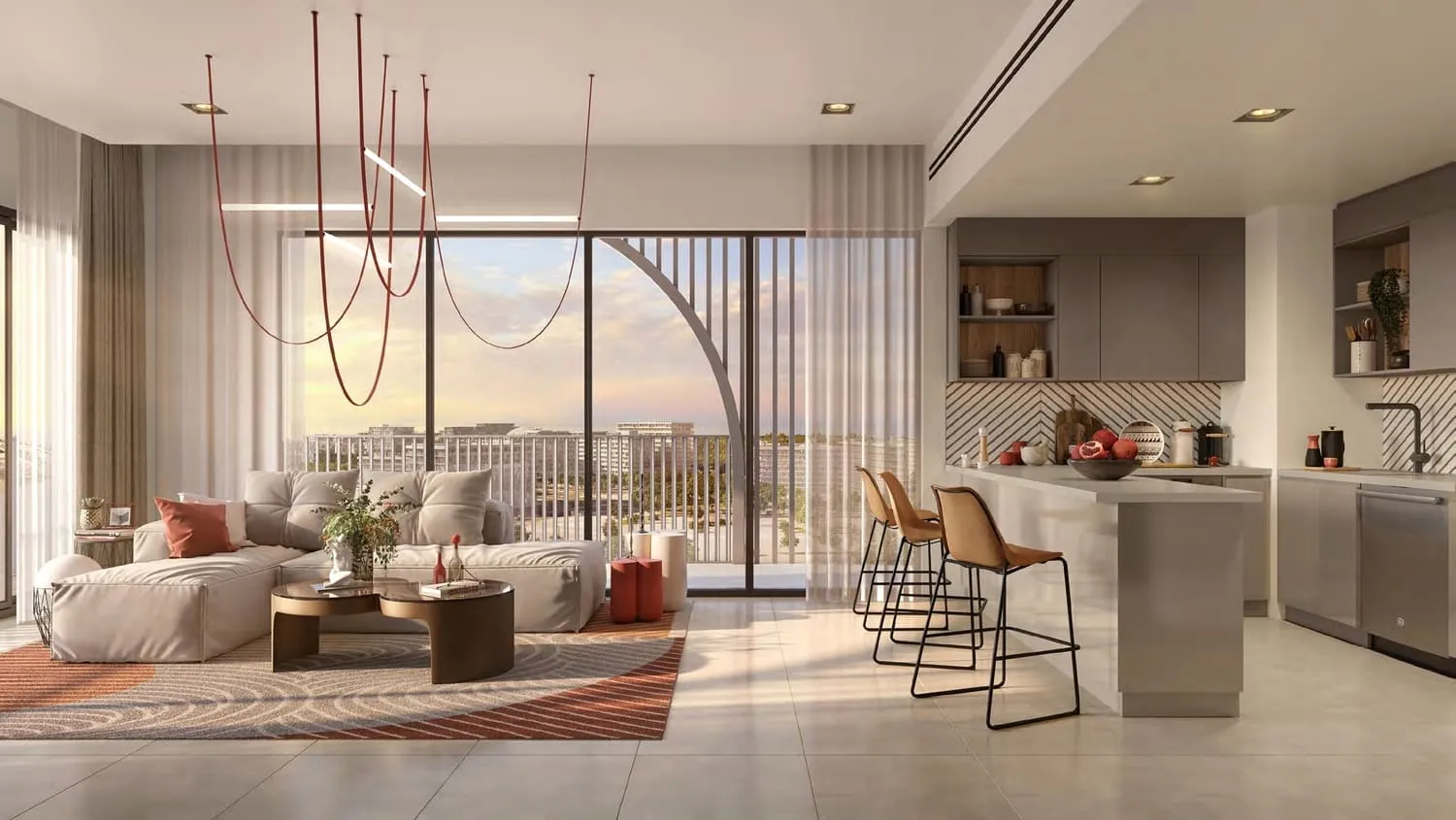 2-х спальные апартаменты в Manarat Living 2