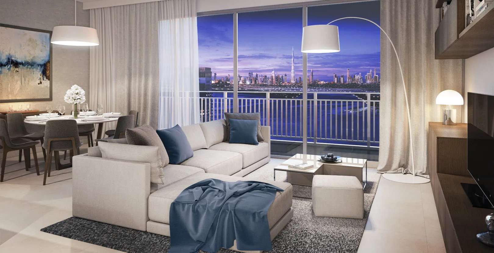 1-спальные апартаменты в Harbour View Tower 1