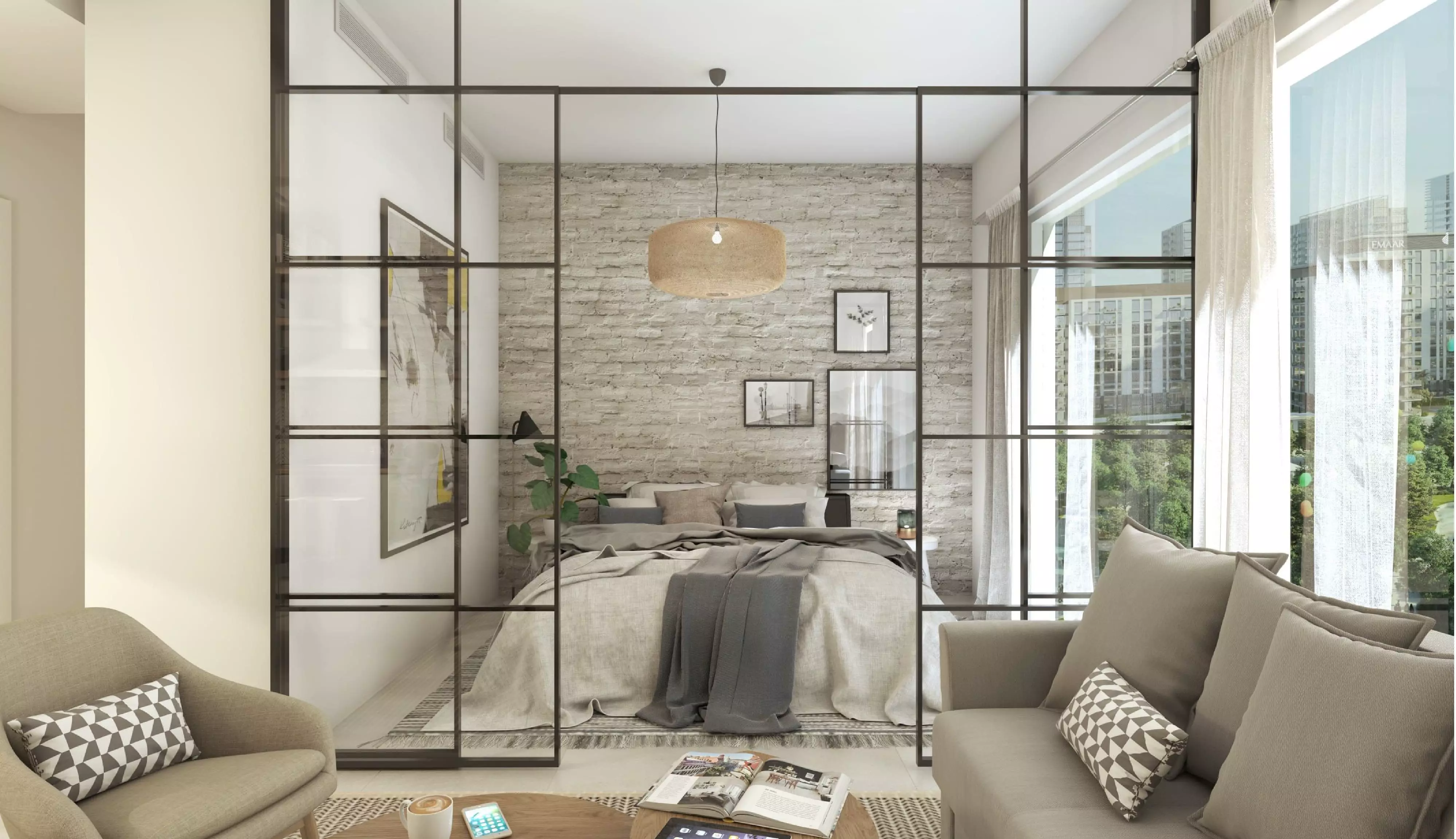Квартира с 2 спальнями в Collective 2.0, 94,38 м²