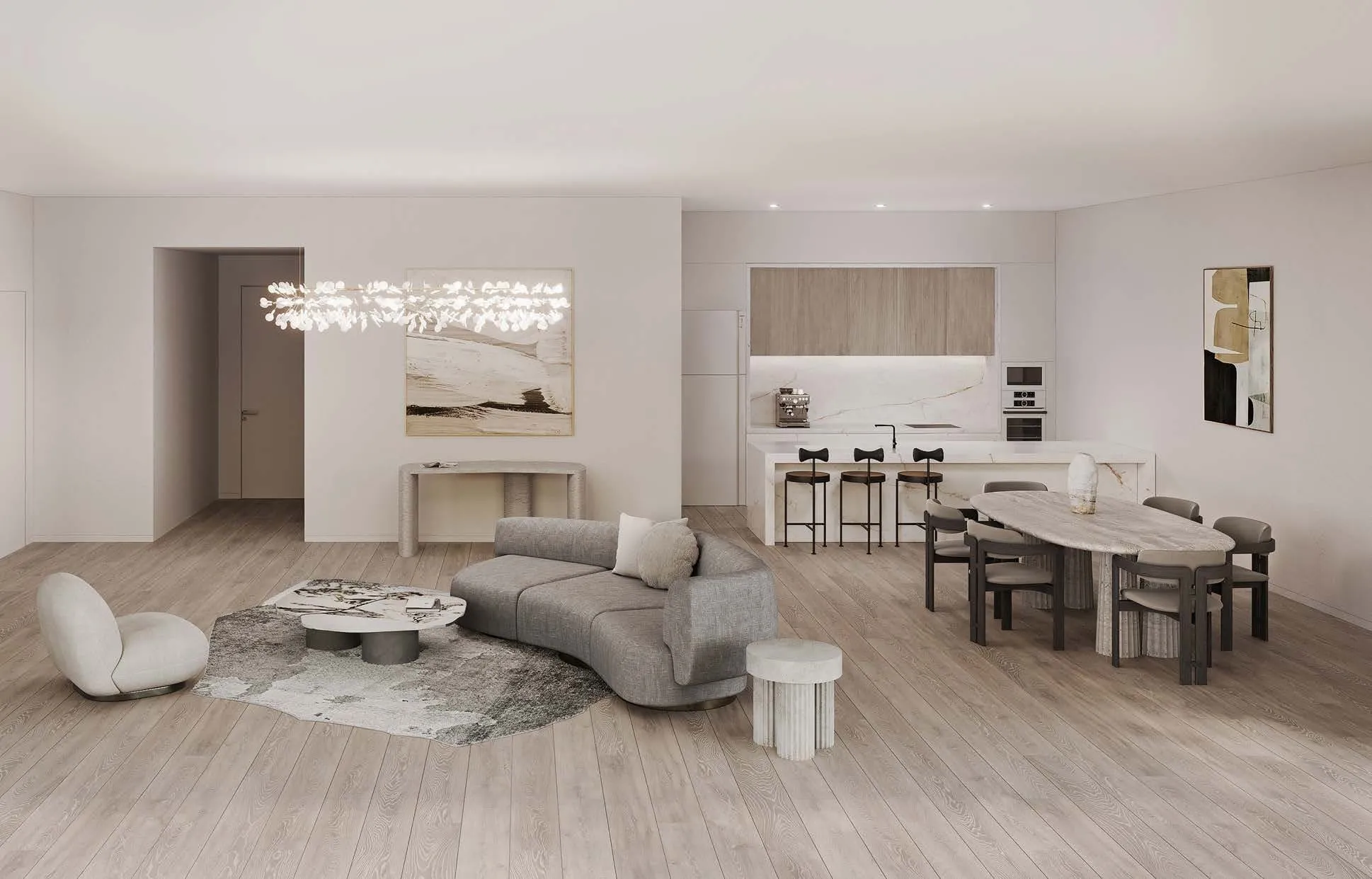 1-спальные апартаменты в Kempinski Residences