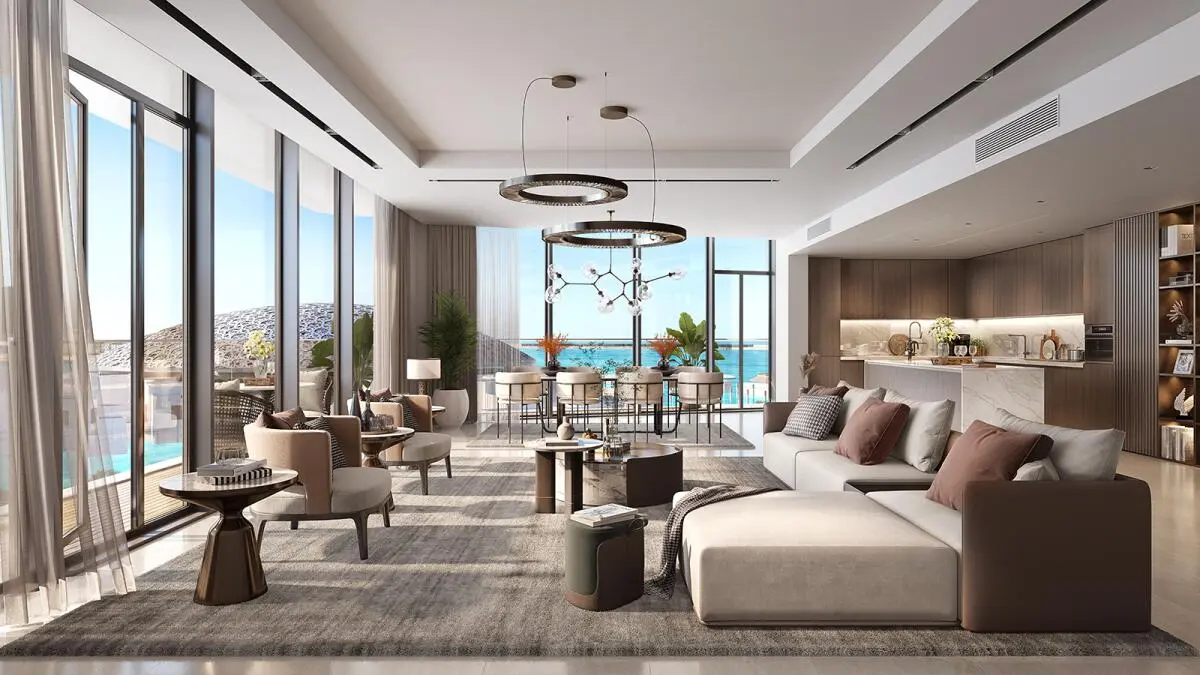 Квартира с 3 спальнями в Louvre Abu Dhabi Residences Type A