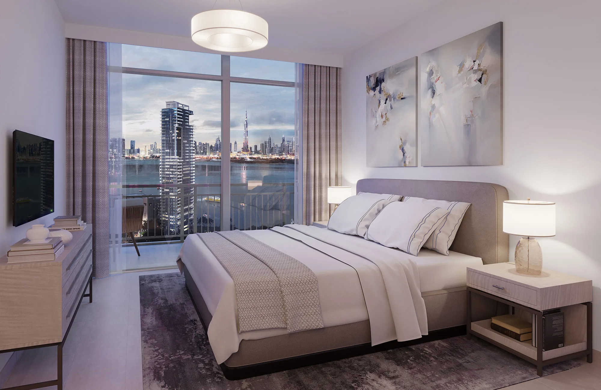 1-спальные апартаменты в Creek Rise Tower 1
