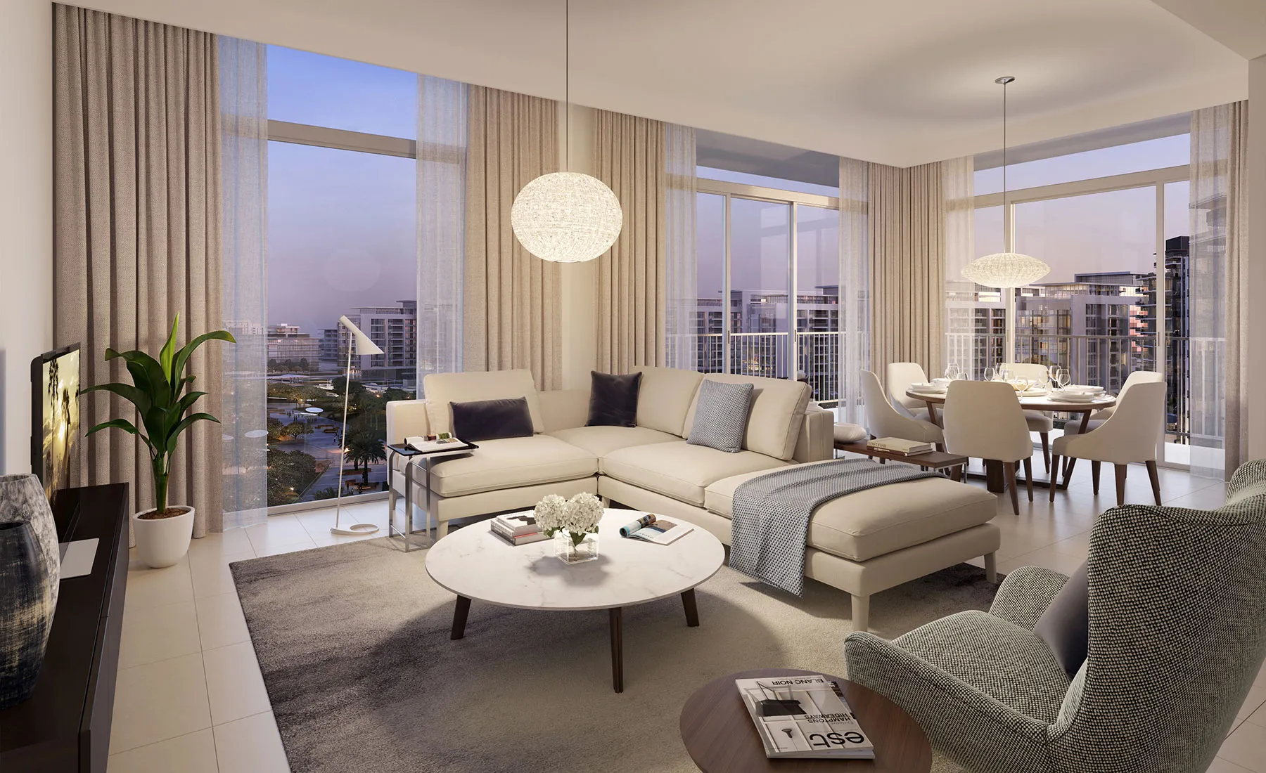 2-х спальные апартаменты в Park Ridge Tower C