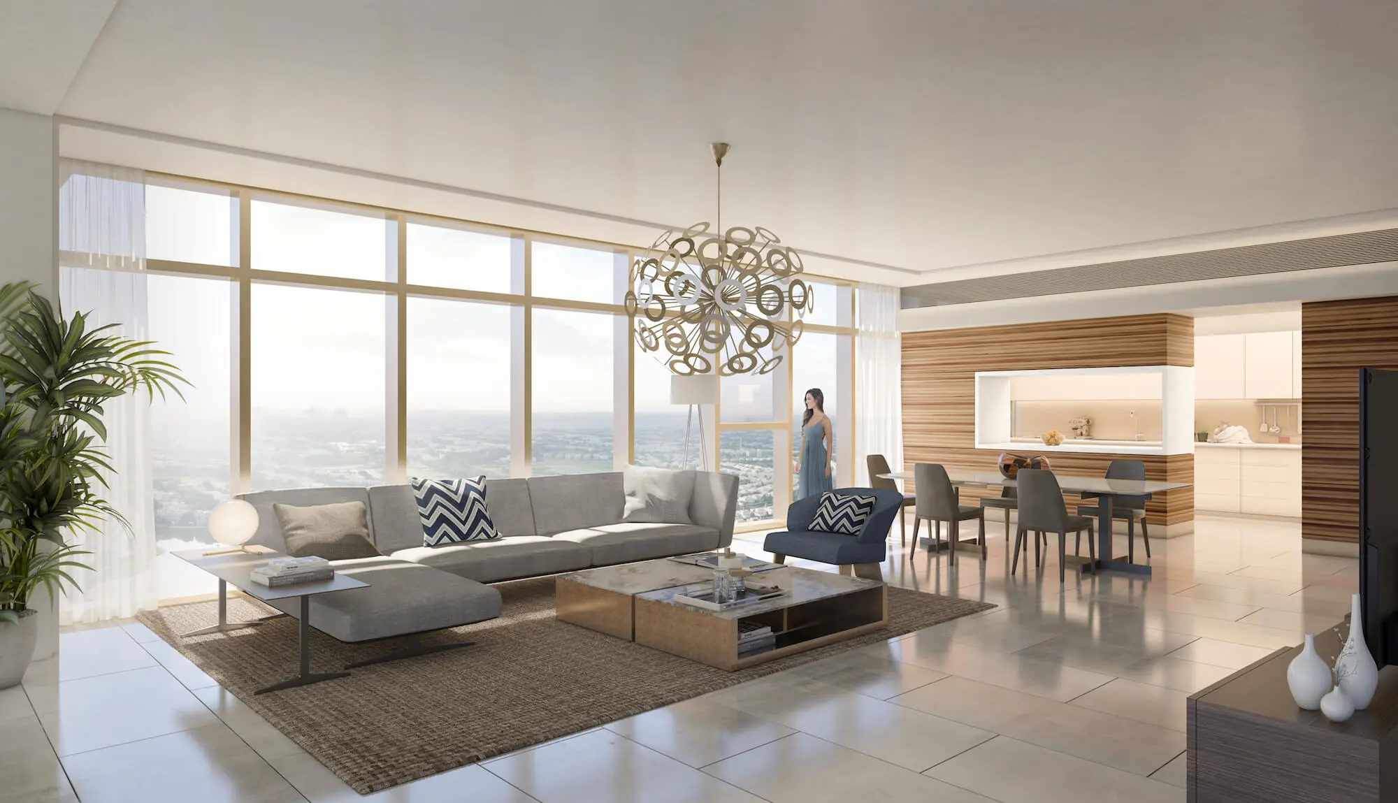 Квартира с 1 спальней в Banyan Tree Residences