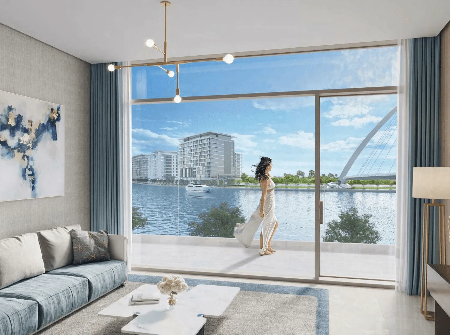 3-х спальные апартаменты в Canal Front Residences