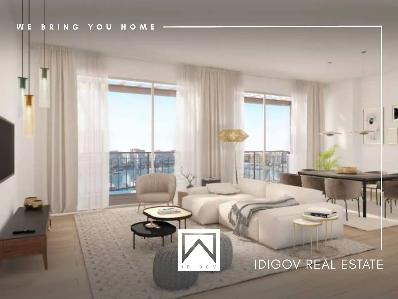 2-х спальные апартаменты в Le Ciel Building 1