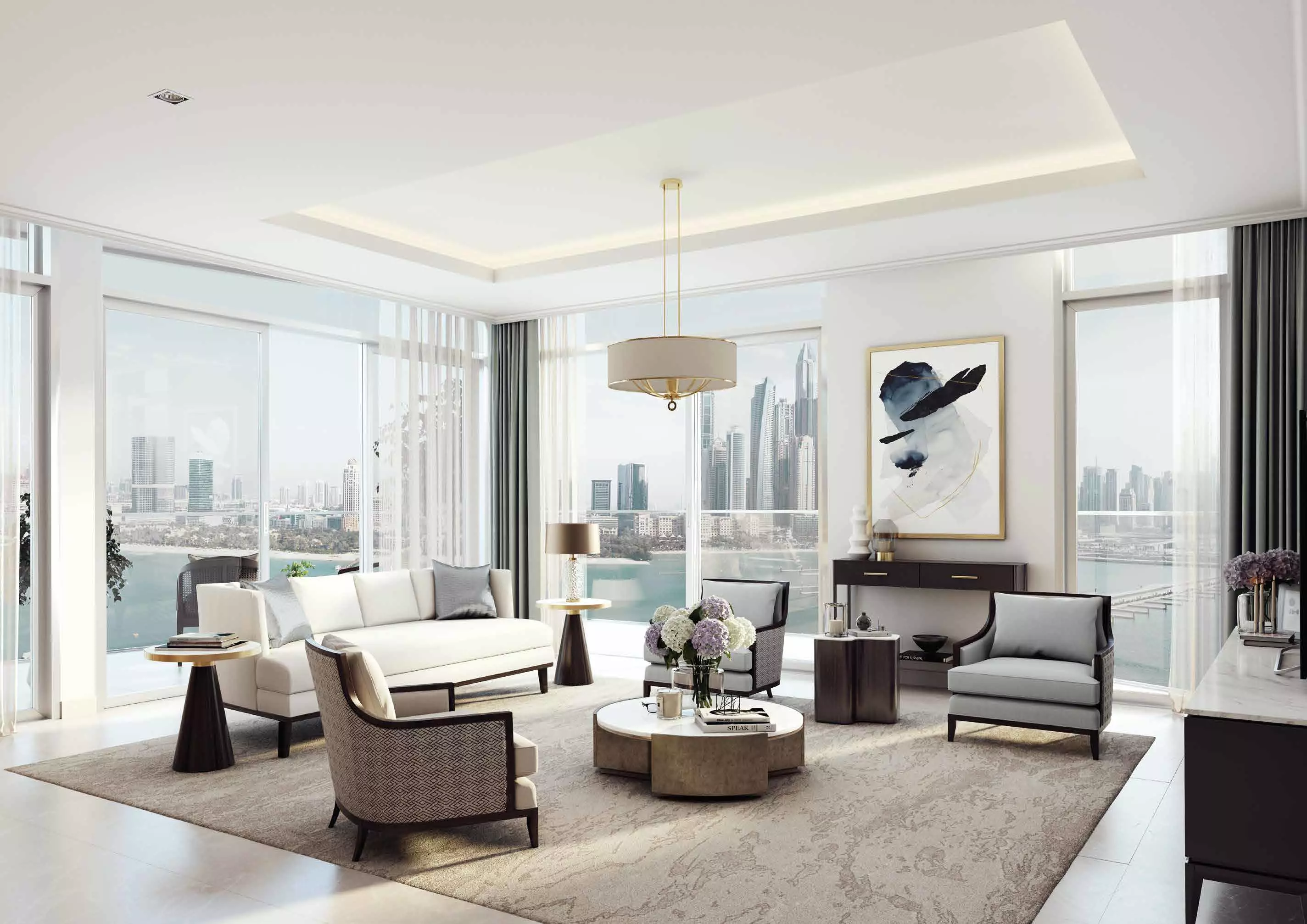 3-х спальные апартаменты в Palace Beach Residence Tower 1