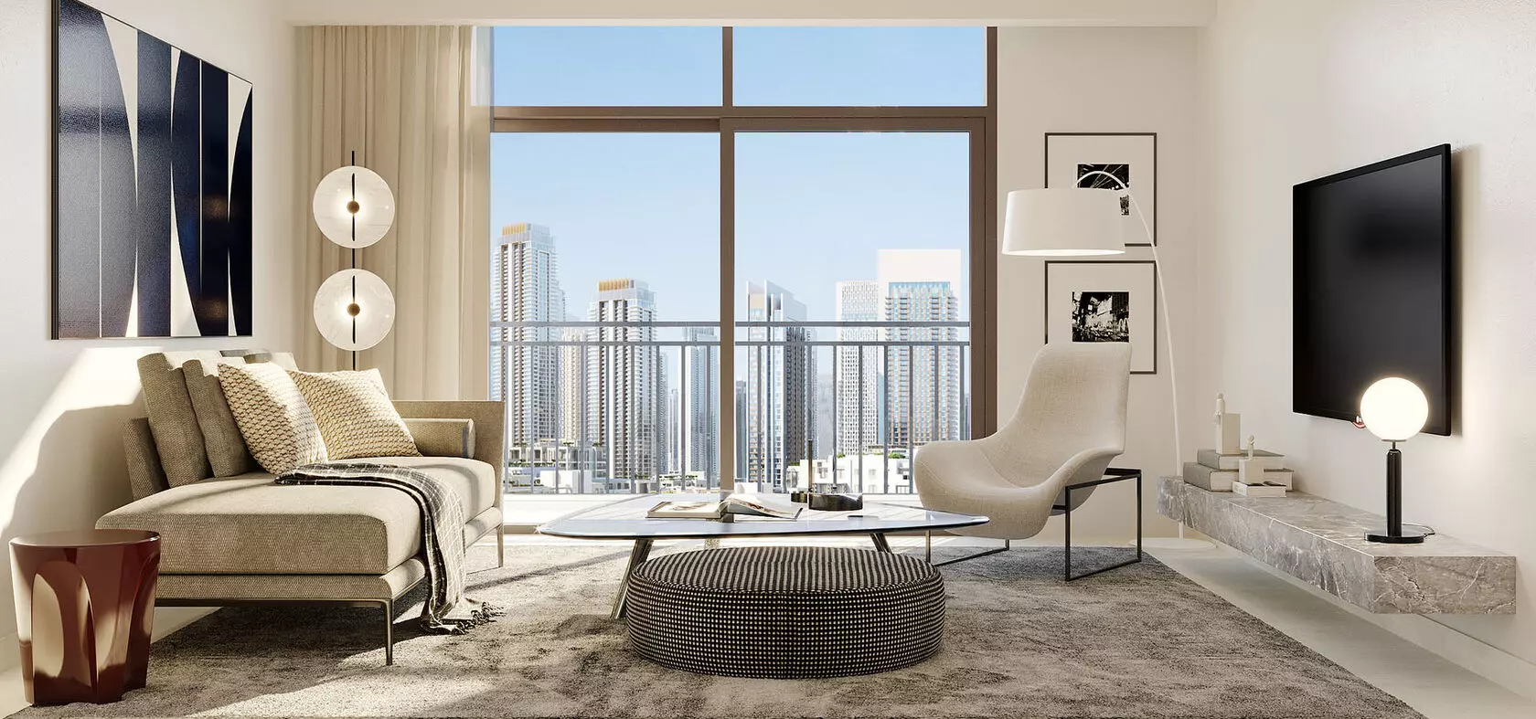 2-х спальные апартаменты в Creek Palace