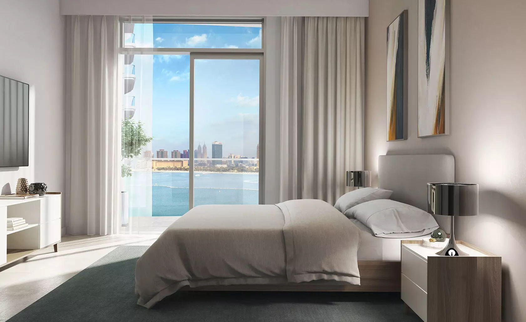 2-х спальные апартаменты в Palace Beach Residence Tower 1