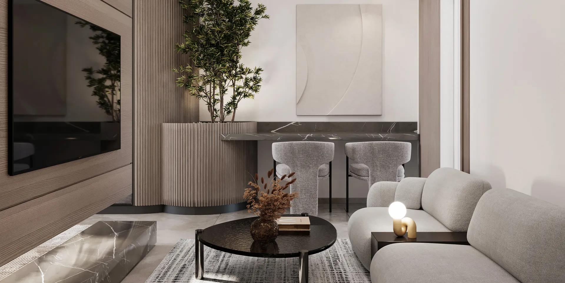 2-х спальные апартаменты в Aveline Residences