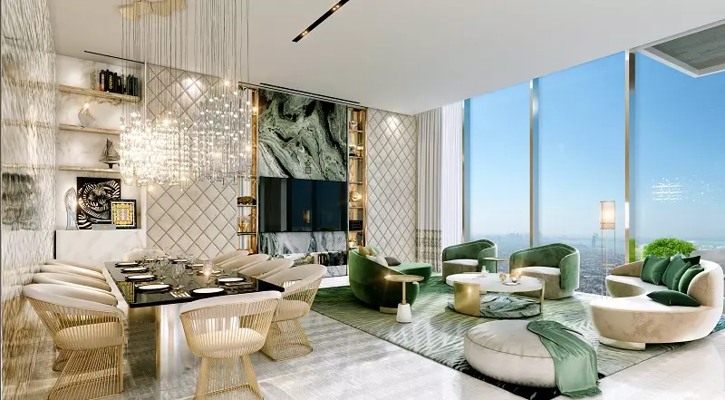 Квартира с 3 спальнями в apartment in Safa One by de GRISOGONO