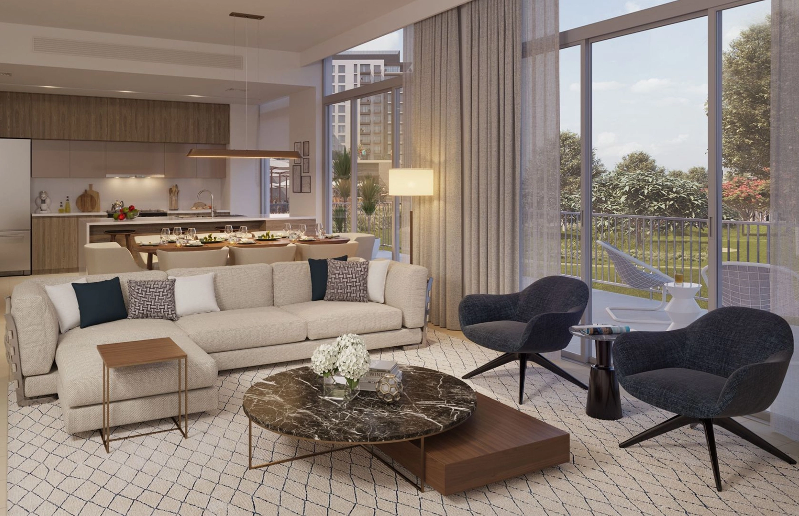 2-х спальные апартаменты в Ascot Residences 