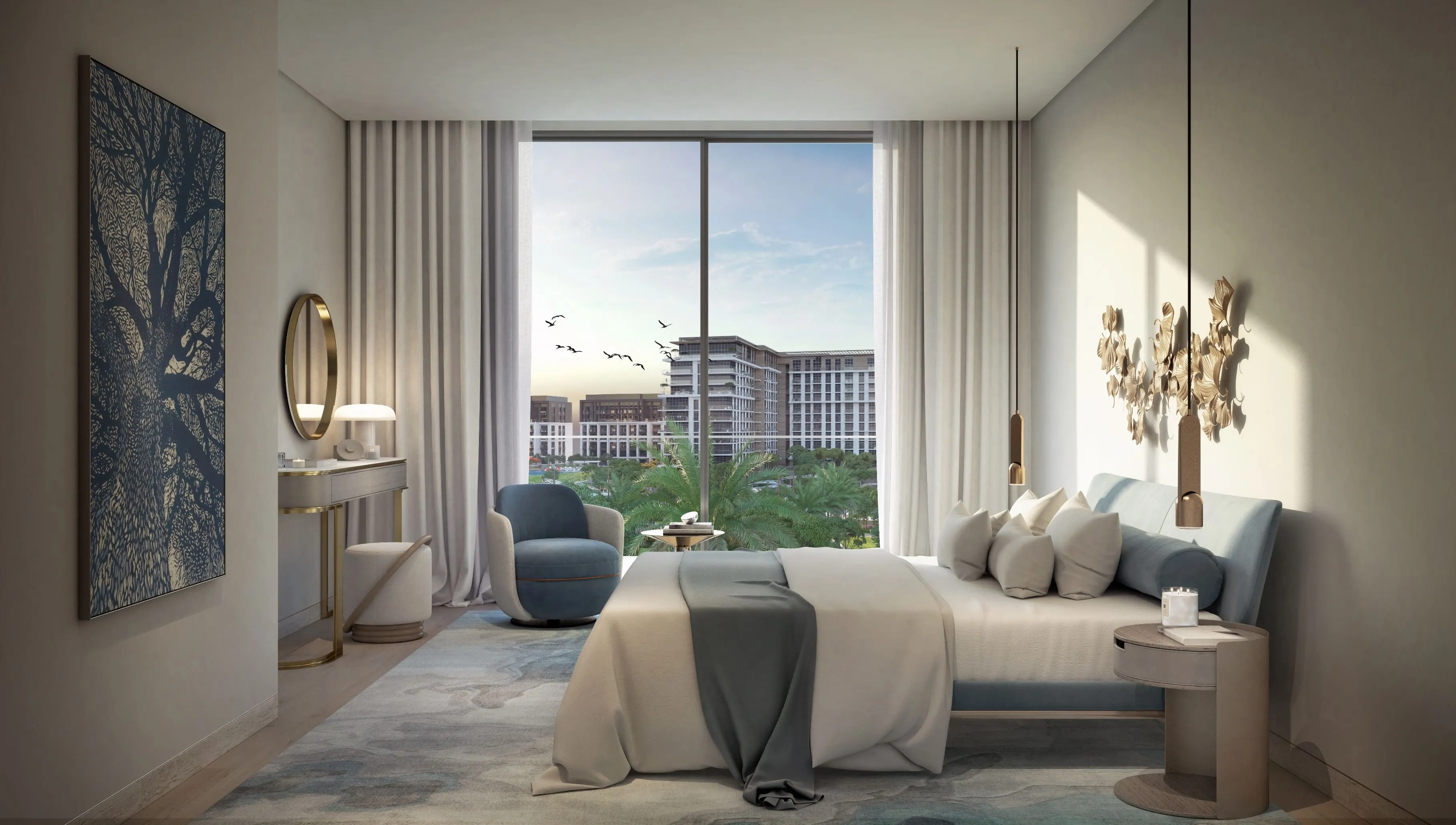 3-х спальные апартаменты в Central Park Plaza