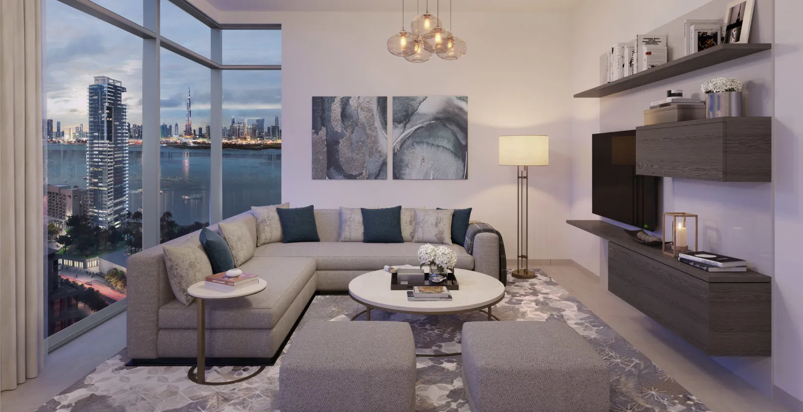 1-спальные апартаменты в Creek Rise Tower 1