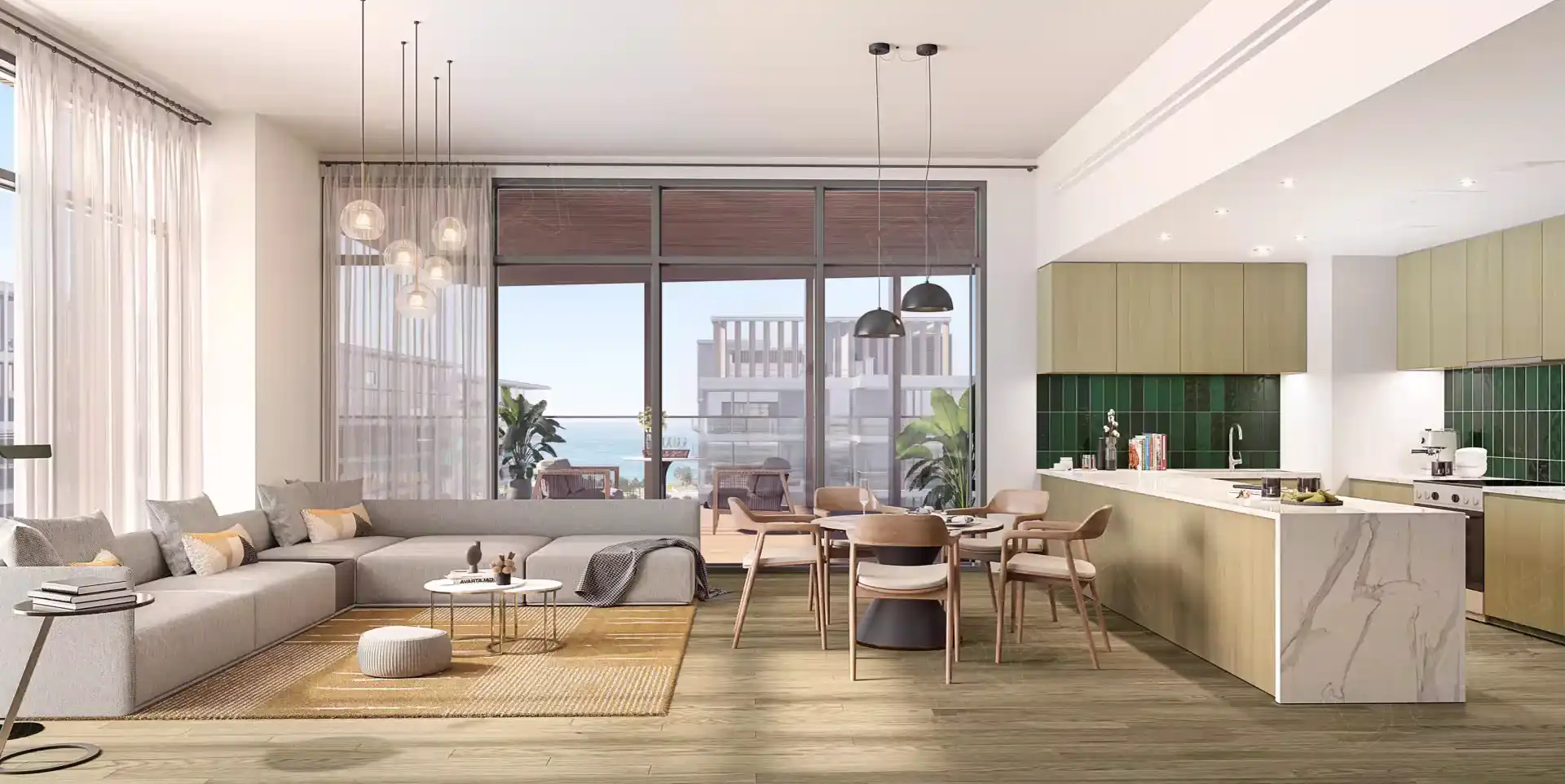1-спальные апартаменты в Grove Uptown Views