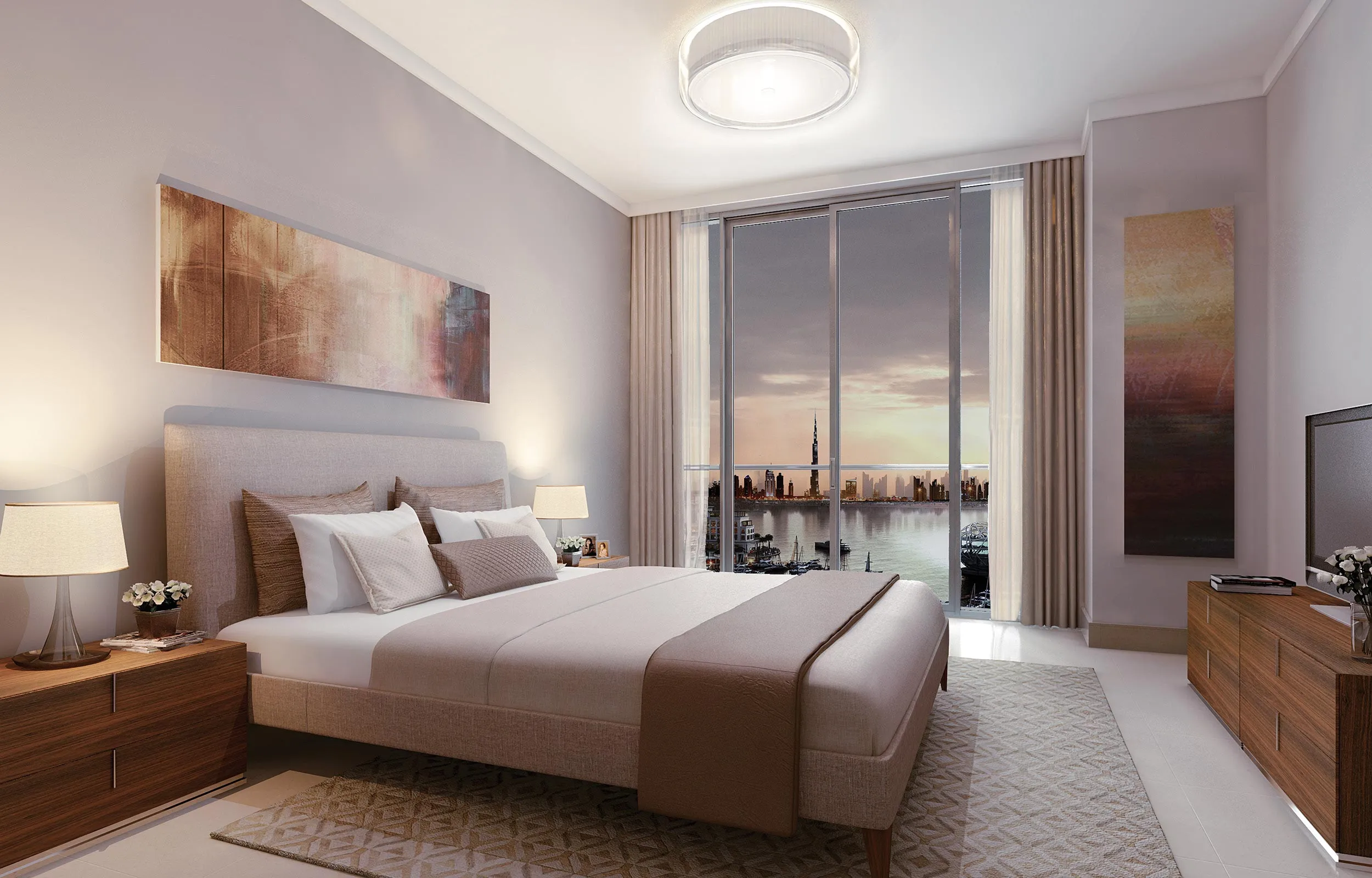 1-спальные апартаменты в Creek Residence Tower 1 