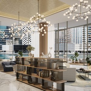 2-х спальные апартаменты в Peninsula Six: Jumeirah Living Business Bay 