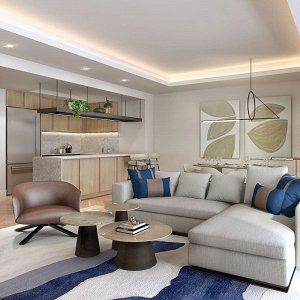 2-х спальные апартаменты в Marriott Executive Apartments Barsha South