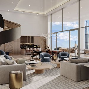 4-х спальный пентхаус в Peninsula Six: Jumeirah Living Business Bay 
