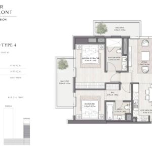 2-х спальные апартаменты в Beach Mansion