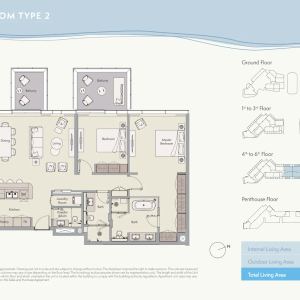 2-х спальные апартаменты в Ellington Beach House