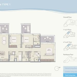 3-х спальные апартаменты в Ellington Beach House