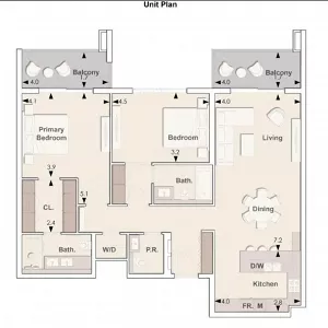 2 bedroom apartment in Elinghton House II